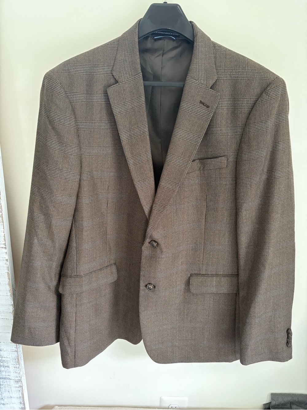 Tommy Hilfiger Brown Glen Plaid Sport Coat 44R